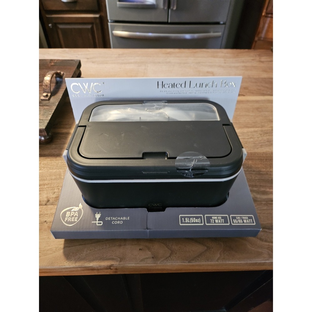 CWC Cook With Color Heated Lunchbox. Flatware Inc. Perfect For Work Or Travel
